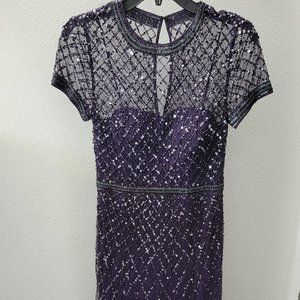 Adrianna Papell purple gown